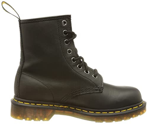 Dr. Martens Unisex 1460 8 Eye Boot, Black Greasy, 5 US Women/4 US Men