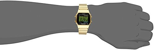 Timex Men's T78677 Classic Digital Gold-Tone Stainless Steel Expansion Band Watch