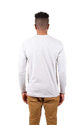 Ultra Game NBA Utah Jazz Mens Supreme Long Sleeve Pullover Tee Shirt, Heather Gray, XX-Large