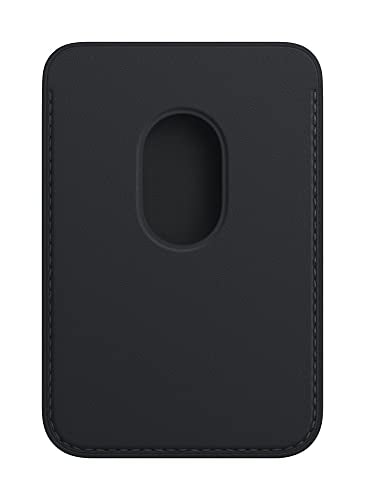 Apple Leather Wallet with MagSafe (for iPhone) - Now with Find My Support - Midnight