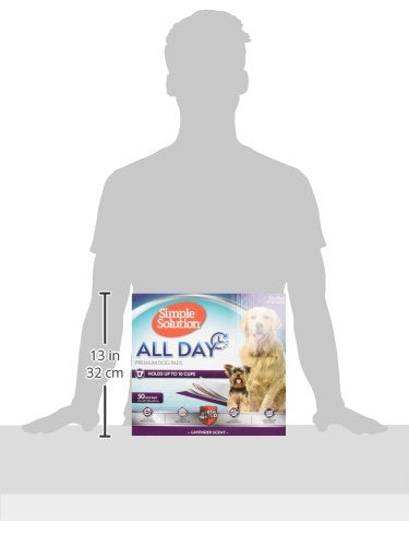 Simple Solution 6-Layer All Day Premium Dog Pads, 23 x 24, Lavender Scent, 50 pads