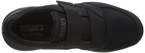 Skechers Men's Go Arch Fit Golf Shoe Sneaker, Black/Gray 2 Strap, 8.5