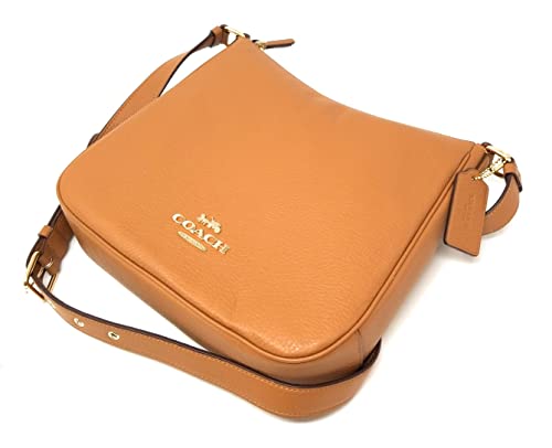 COACH Women's Ellie File Bag (Pebbled Leather - Light Saddle)