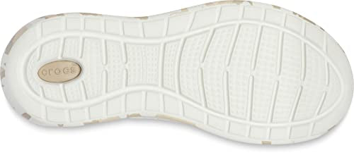 Crocs Women's Literide Pacer Lace-Up Sneakers, Camo/Almost Whi, 6 Women