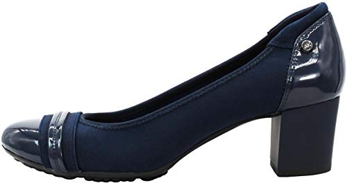 6.5 M US Anne Klein Sport Women's Guardian Leather Dress Pump Shoes Navy