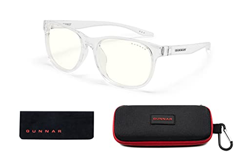 GUNNAR - Blue Light Glasses for Kids (age 12+) - Blocks 35% Blue Light - Rush, Crystal, Clear Tint