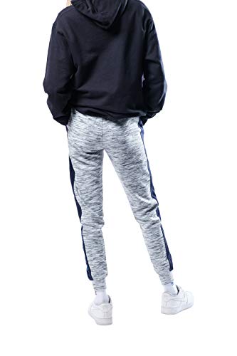 Ultra Game NBA Golden State Warriors Womens Active Basic Fleece Jogger Sweatpants, Space Dye Gray, Large