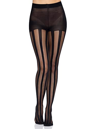 Leg Avenue Women's Vintage Fishnet Lace Tights, Stripes, One Size