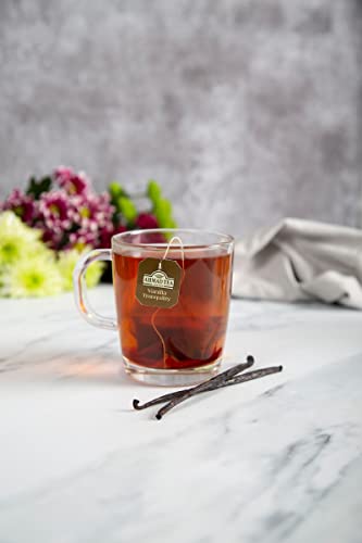 Ahmad Tea Black Tea, Vanilla Tranquility Teabags, 20 ct (Pack of 6) - Caffeinated and Sugar-Free