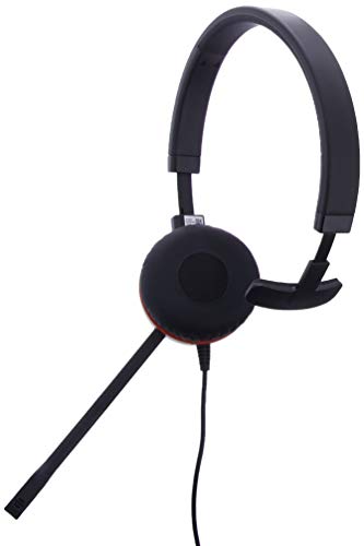 Jabra Evolve 30 II Wired Headset, Mono, UC-Optimized – Telephone Headset with Superior Sound for Calls and Music – 3.5mm Jack/USB Connection – Pro Headset with All-Day Comfort