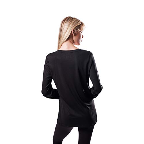 Ultra Game NBA Houston Rockets Womens Long Sleeve Tee Shirt, Team Color, Large