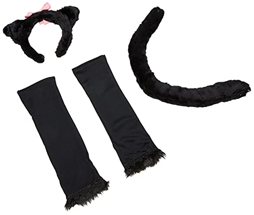 Leg Avenue Women's OS Cute Animal Costume Accessory Kit, Black Kitty, One Size