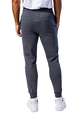 Ultra Game NBA Men's Soft Fleece Active Jogger Sweatpants , Heather Charcoal18, Large