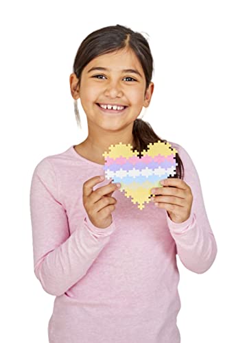 PLUS PLUS - Open Play Set - 300 Piece - Pastel Color Mix, Construction Building Stem Toy, Interlocking Mini Puzzle Blocks for Kids