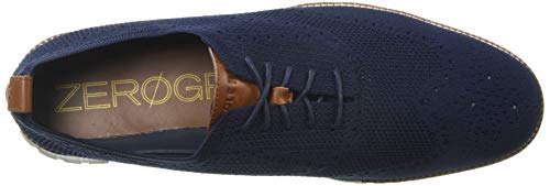 Cole Haan Men's Zerogrand Stitchlite Wingtip Oxford, Marine Blue/Ivory, 8 Medium US