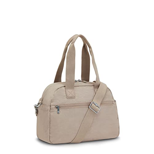 Kipling Womens Women's Cool Defea Bag, Organize Accessories, Adjustable Strap, Nylon Travel Shoulder Bag, Golden Tan, 13 L x 9.5 H 7.5 D US