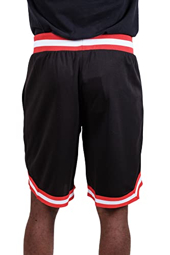 Ultra Game NBA Houston Rockets Mens Woven Basketball Shorts, Team Color, XX-Large