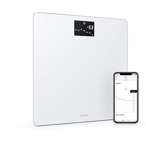 Withings Body - Digital Wi-Fi Smart Scale with Automatic Smartphone App Sync, BMI, Multi-User Friendly, with Pregnancy Tracker and Baby Mode