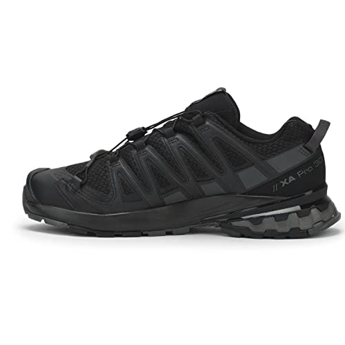 Salomon XA PRO 3D V8 Trail Running Shoes for Men, Black/Black/Magnet, 7.5