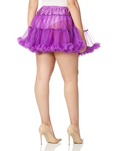Leg Avenue Women's Layered Tulle Petticoat, Purple, O/S
