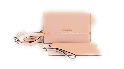 Michael Kors 3 In 1 Crossbody Bag With Removable Pouch (Powder Blush)