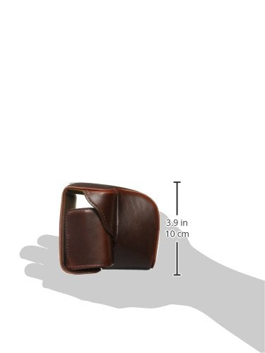 MegaGear 'Ever Ready' Leather Camera Case – Easy to Install, Tripod and Peripheral Friendly Accessory – Compatible with Sony Alpha A6000, A6300 (Dark Brown)