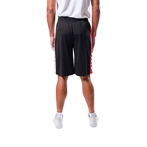 Ultra Game NBA Toronto Raptors Mens Mesh Basketball Shorts, Black, XX-Large
