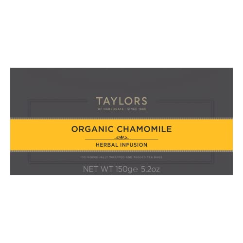 Taylors of Harrogate Organic Chamomile Herbal Tea, 100 Teabags
