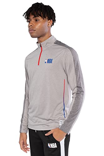 NBA Men's Long Sleeve Active Quarter Zip Pullover T-Shirt