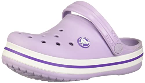 Crocs Unisex Crockband Clogs, Lavender/Purple, 6 US Women