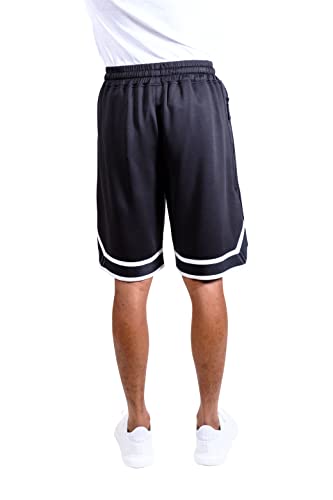 Ultra Game NBA Men's Performace Workout Basketball Training Shorts Black X-Large