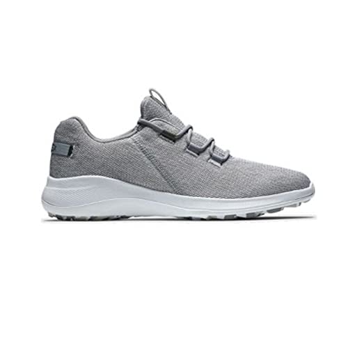 FootJoy Men's Fj Flex Coastal Previous Season Style Golf Shoe, Grey/White, 8