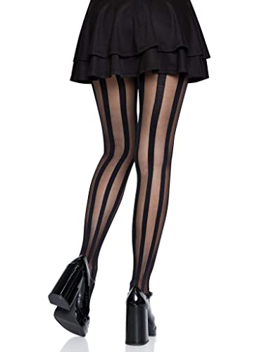 Leg Avenue Women's Vintage Fishnet Lace Tights, Stripes, One Size