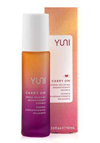 YUNI Beauty Essential Oil Fragrance Roll On (0.33 oz) Carry Om Stress-Relieving Aromatherapy Rollerball - Calming and Soothing Natural Perfume Alternative - All Natural, Paraben-Free, Cruelty-Free
