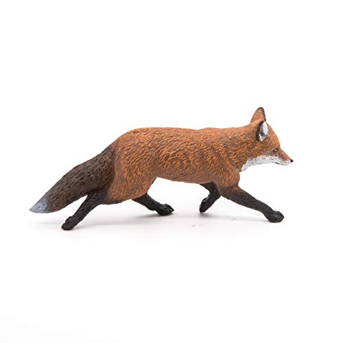 Papo -hand-painted - figurine -Wild animal kingdom - Fox -53020 -Collectible - For Children - Suitable for Boys and Girls- From 3 years old
