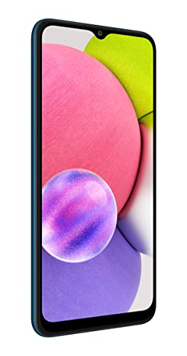 SAMSUNG Galaxy A03s Cell Phone, Factory Unlocked Android Smartphone, 32GB, Triple Lens Camera, Infinity Display Screen, Long Battery Life, Expandable Storage, US Version, Blue