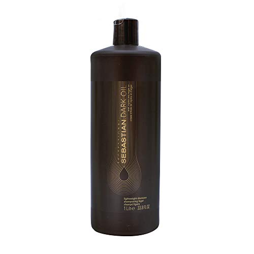 Sebastian Professional Dark Oil Lightweight Shampoo, Infused With Jojoba and Argan Oil, 33.8 fl oz