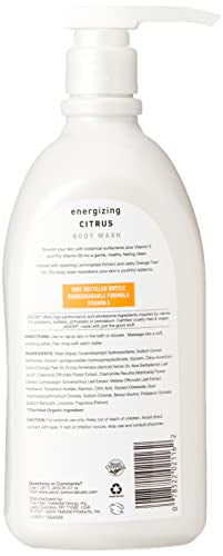 JASON Natural Body Wash and Shower Gel, Revitalizing Citrus, 30 Oz