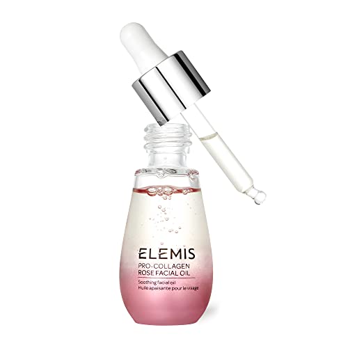ELEMIS Pro-Collagen Rose Facial Oil | Lightweight Daily Facial Oil Soothes, Nourishes, and Smoothes Skin for a Radiant, Fresh Complexion | 15 mL