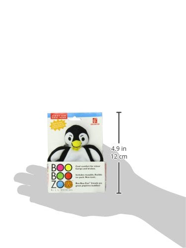 J.L. Childress BooBooZoo First Aid Cool Pack for Babies, Toddlers and Kids, Soothes Aches, Bumps and Bruises, Non-Toxic, Flexible When Frozen, Reusable, Penguin