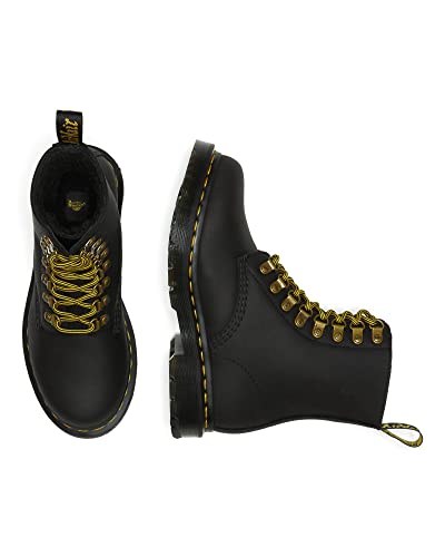 Dr. Martens Women's 1460 Pascal Fashion Boot, Black Snowplow WP, 7