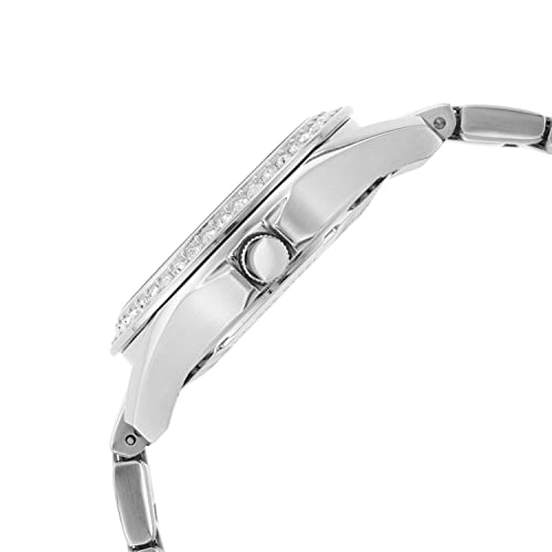 Fossil Women's Riley Quartz Stainless Steel Multifunction Watch, Color: Silver Glitz (Model: ES3202)