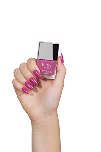 butter LONDON Patent Shine 10X Nail Lacquer, Gel-Like Finish, Chip-Resistant Formula, 10-Free Formula, Cruelty-Free, Polymer Technology, Dearie Me