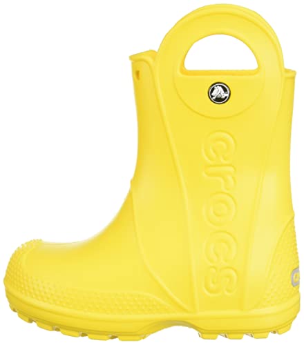 Crocs unisex child Rain Boot, Yellow, 12 Little Kid US