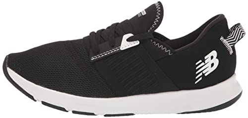 New Balance Women's Dynasoft Nergize V3 Cross Trainer, Black/White, 6