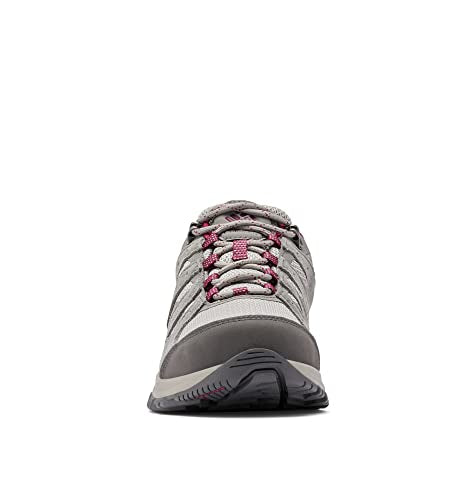 Columbia Women's Redmond III Waterproof Hiking Shoe, Titanium Titanium/Red Onion, 5