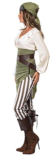 Smiffys Women Shipmate Sweetie Costume, Green, S - US Size 6-8