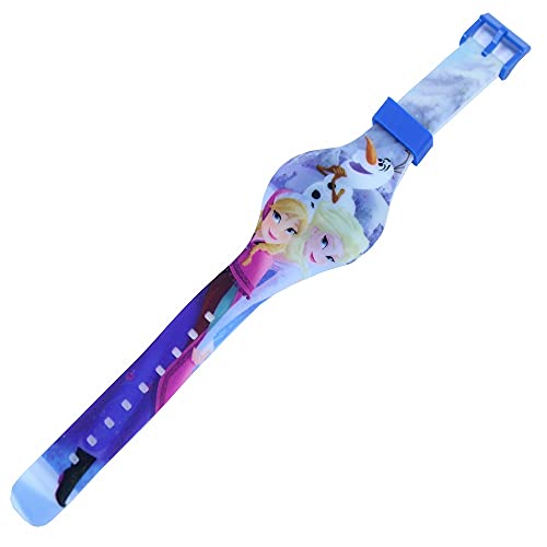Disney Kids' FZN3630 Frozen Anna and Elsa Watch With Graphic Band