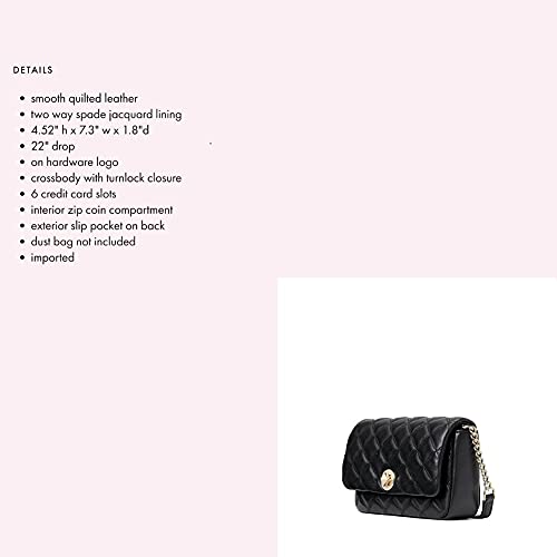 Kate Spade Natalia Crossbody Flap Turnlock Black Wlru6342