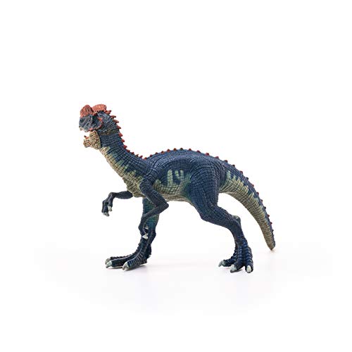 Schleich Dinosaurs, Jurassic Era velociraptor Dinosaur Toys for Boys and Girls, Dilophosaurus Toy Figure, Ages 4+